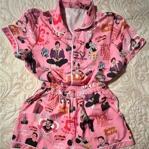 Pedro Pascal Meme Satin Short Pajamas